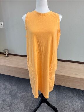 Old Navy Sleeveless Midi Dress in Bright Orange - NWOT